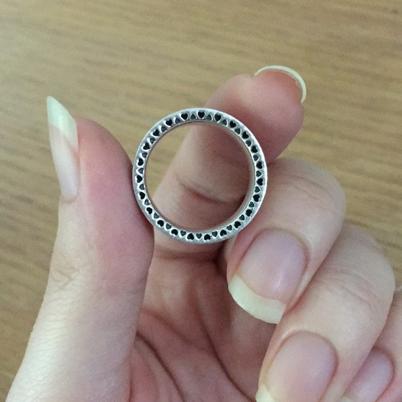 Pink Enamel Pandora Ring Band - Picture 6 of 8